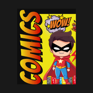 Comic Boy WOW T-Shirt