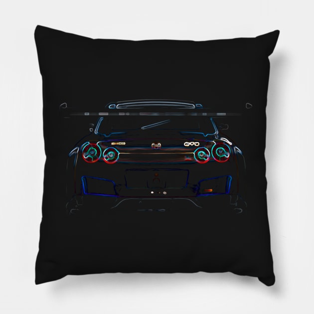 Nissan GTR NISMO Pillow by hottehue
