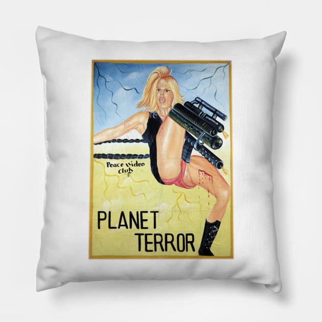 Planet Terror Pillow by GarfunkelArt