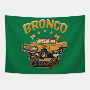 Retro 1987-1991 Ford Bronco w/Tires Tapestry