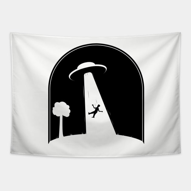 AHHH! Aliens! Tapestry by Godot