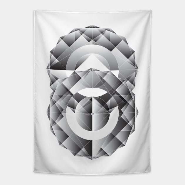 Geometric Perfection Tapestry by ruifaria