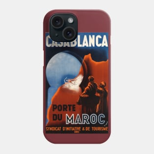 Vintage Travel Poster - Casablanca Phone Case