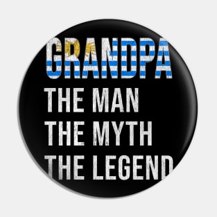 Grand Father Uraguyan Grandpa The Man The Myth The Legend - Gift for Uraguyan Dad With Roots From  Uruguay Pin