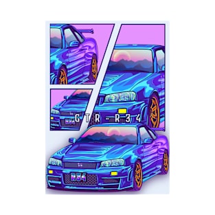 Nissan Skyline Gtr R34 Car T-Shirt