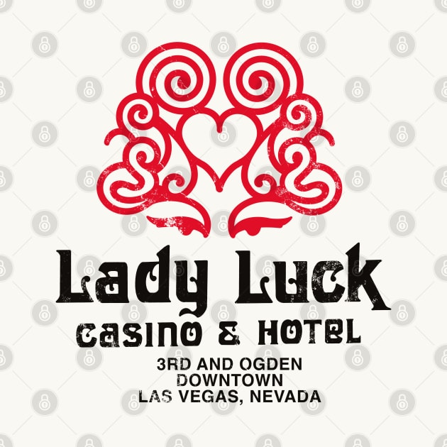 Retro Vintage Lady Luck Hotel and Casino Las Vegas by StudioPM71