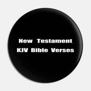 "NEW TESTAMENT KJV Bible Verses" Text Typography Pin