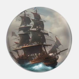 Adventure on a sea ship Pin