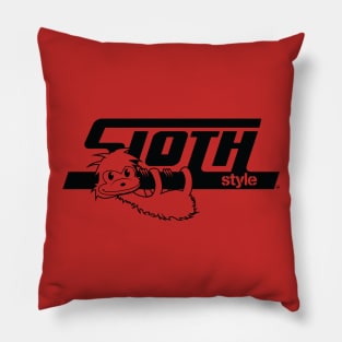 SLOTH STYLE BLACK Pillow