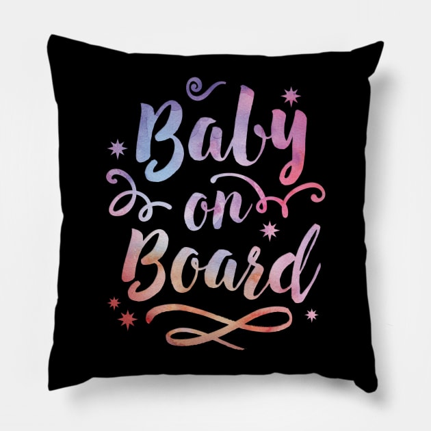 Baby on Board Pillow by CheesyB