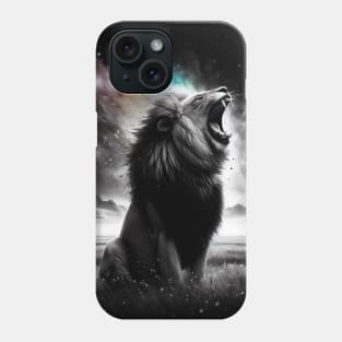 Monochromatic Lion Within Rainbow Color Splash Phone Case