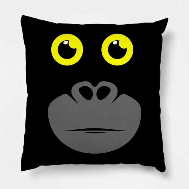 Gorilla Pillow by Shirtbubble