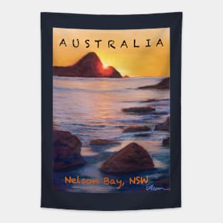 Nelson Bay Travel Poster Tapestry