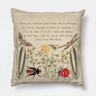 Protect Our Planet Folk Art Pillow
