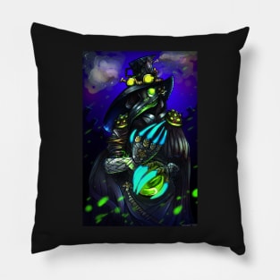 Plague doctor steampunk Pillow