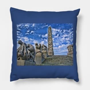 Vigeland Sculpture Park, Oslo, Norway Pillow