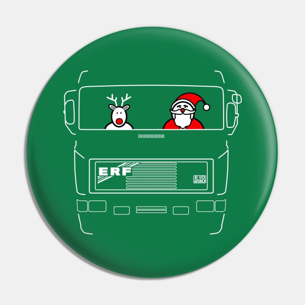 ERF E Series classic British lorry white outline Christmas special edition Pin by soitwouldseem