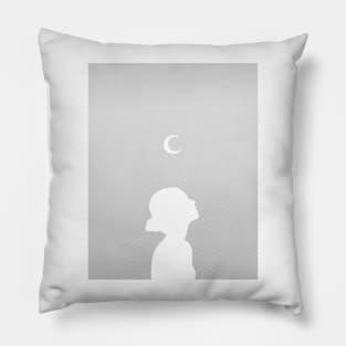 Girl & Moon Pillow