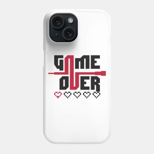 game over (fondo blaco) Phone Case