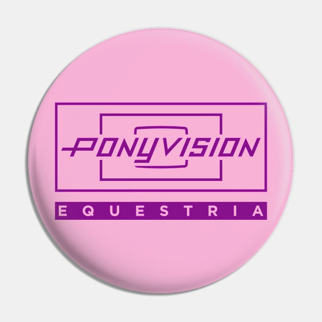 Ponyvision in Purple Pin by Ekliptik