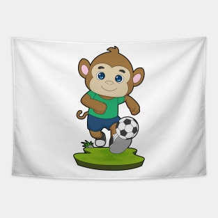 Monkey Soccer player Soccer Tapestry