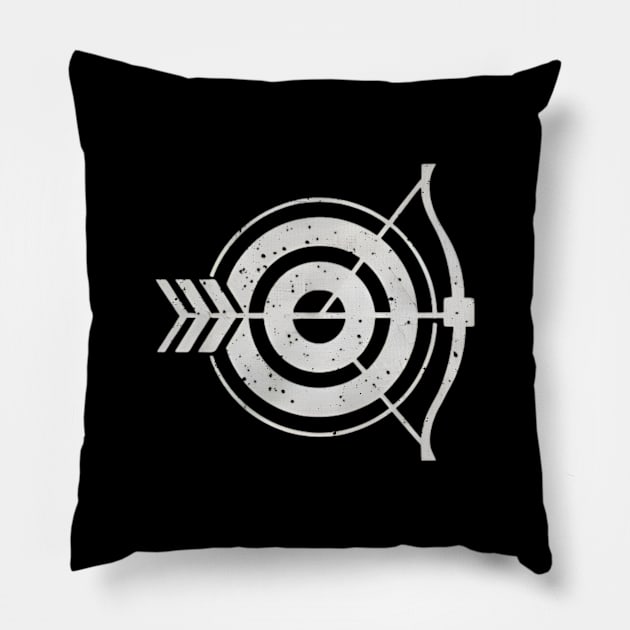 bow and arrow Pillow by CreationArt8