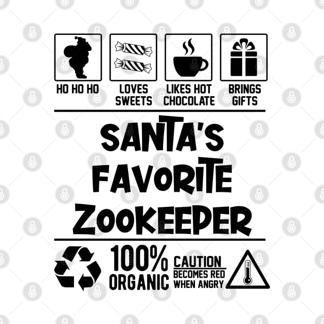 Santa's Favorite Zookeeper Santa Claus by Graficof