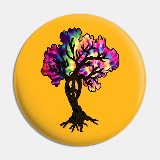 Hippie Peace Tree Pin by imphavok