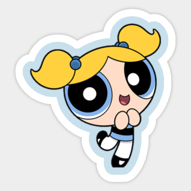 bubbles power puff girls sticker teepublic
