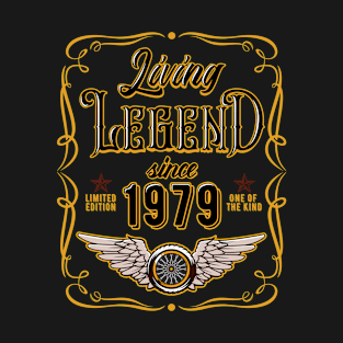 41st Birthday Gift For Men Women Living Legend Since 1979 T-Shirt