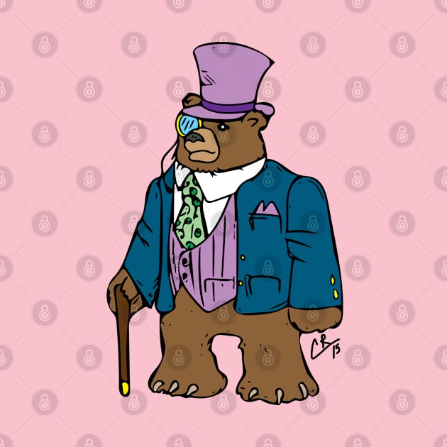 Dapper Bear by peabodysart