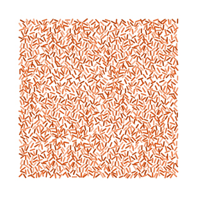 Orange Sprinkles Pattern by Art by Deborah Camp