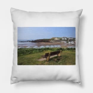 Crooklets Beach Bude Devon Pillow