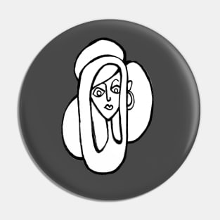 Oh Girl, Line Drawing Pin