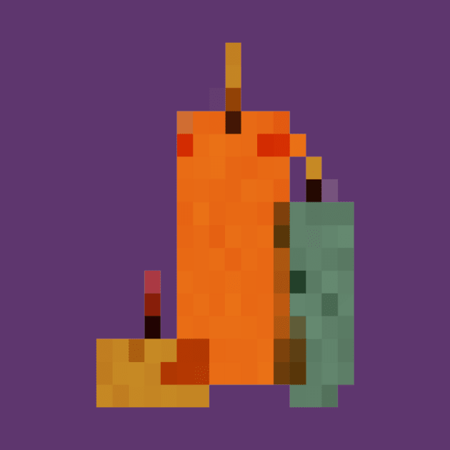 Fall Candles Pixel Art by christinegames