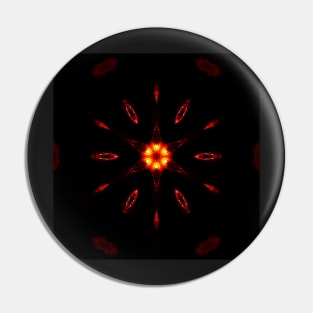 Ominous Red Kaleidoscope pattern (Seamless) 19 Pin