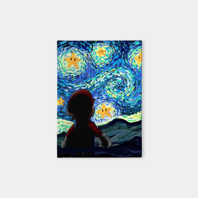 An Original Starry Night Painting Gamer Parody Starry Night