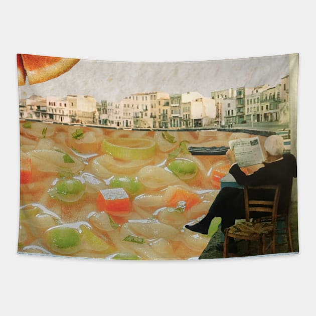 Always Got Food On The Mind Tapestry by collagebymarianne (Marianne Strickler)