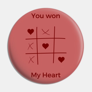 You won my heart Pin