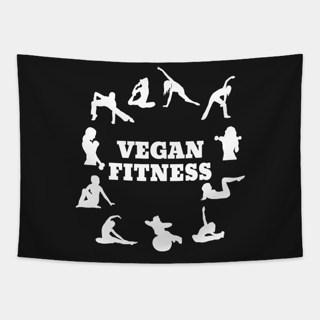 Vegan Fitness Tapestry by RadStar