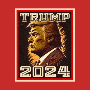 Take America Back Trump 2024 Golden President Trump T-Shirt