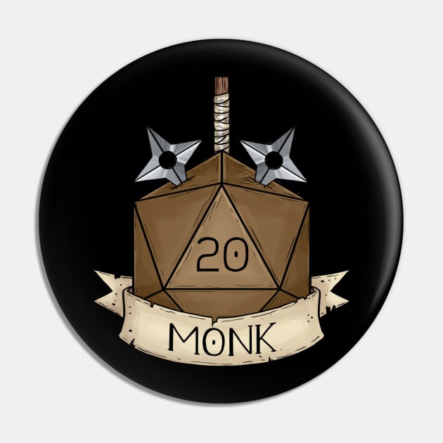 D&D - D20 - Monk Pin by Sheppard56