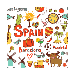 Mix of Spanish symbols part 2 T-Shirt