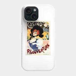 CASINO DE PARIS "REOUVERTURE" Grand Opening Old French Art Nouveau by Alexandre Jules Grun Phone Case