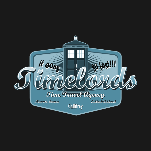 TIMELORDS TIME TRAVEL AGENCY by KARMADESIGNER T-SHIRT SHOP