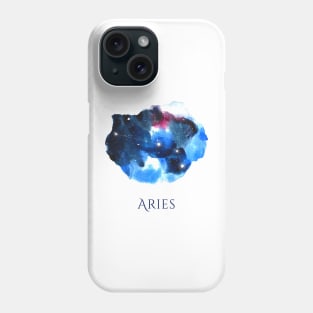 Aries Zodiac Sign - Watercolor Star Constellation Phone Case