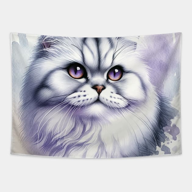 Burmilla - Watercolor Cat Tapestry by Edd Paint Something