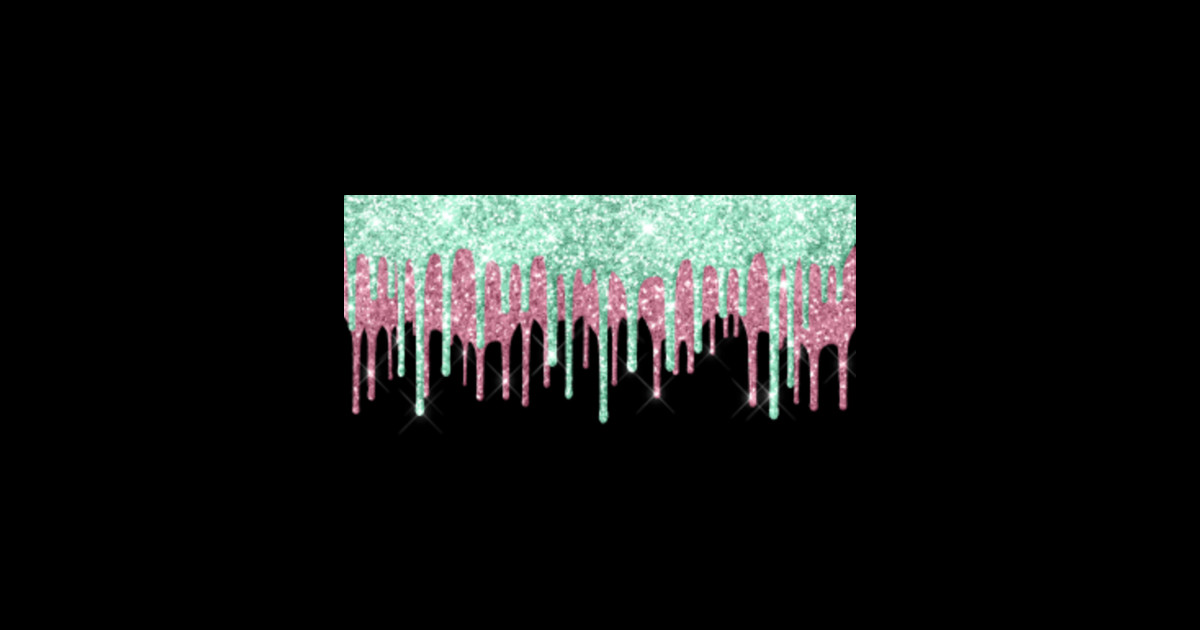 Download Glam Aqua and Pink Glitter Drip - Glitter - Notebook ...