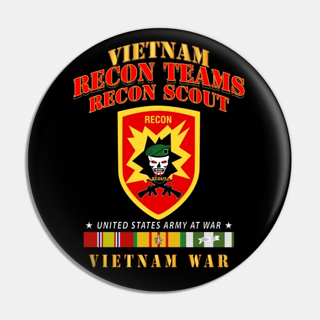 Recon Teams - Recon Scout  - Vietnam War w VN SVC Pin by twix123844