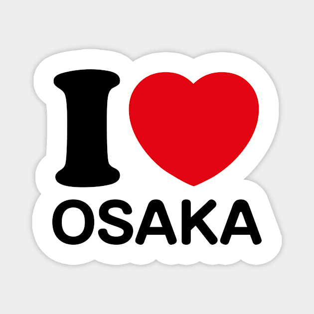 I Love Osaka Magnet by conform